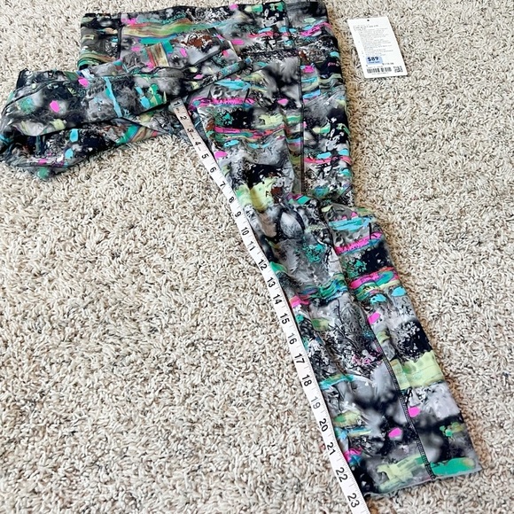 NEW Lululemon Fast Free High Rise Crop Leggings Paint Drift Multi 8 Pockets - Picture 8 of 14